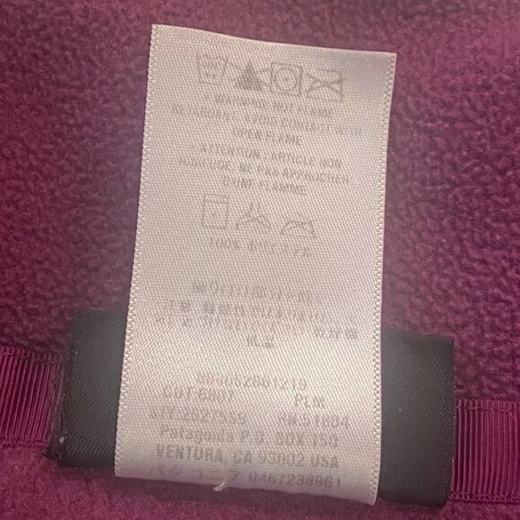 Patagonia Synchilla Women’s Purple 1/4 Zip Light Fleece Pullover Jacket Size XS - Picture 6 of 10